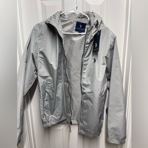 Gray U.S Polo windbreaker